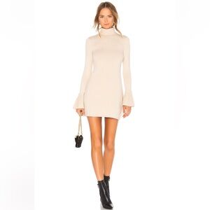 NWT House of Harlow 1960 x REVOLVE Marni Dress, Nude - M